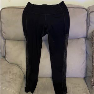 Victoria sport knockout black mesh gym tights S
